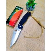 ราคา มีดพับ มีดพกพา Spyderco รุ่น CPM S30V golden black พร้อมเชือดพาราคอร์ส ระบบมีด liner lock (12601484640)