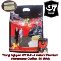 ราคา กาแฟ G7 3in1 ขนาด 50 ซอง นำเข้าจากเวียดนาม แพ็คเก็จขายในเวียดนาม และ ส่งออกนอก มีฉลากสีทองที่มุมซอง (22865891320)