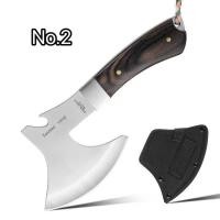 ราคา ขวานเดินป่า ขวานโทมาฮอว์ค พกพาขนาดเล็กสันหนา พร้อมซองกันคม มีให้เลือก3แบบ (23868059286)