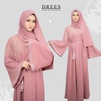 ราคา ชุดเดรสยาว พร้อมผ้าคลุมฮิญาบ เป็นชุดสำหรับสตรีมุสลิม เรียบง่าย ปกปิดมิดชิดสไตล์สาวอาหรับ ทรงคอวี IM88 (24627422366)