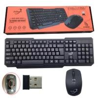 ราคา คีย์บอร์ด เมาส์ ไร้สาย รุ่น WS KMC 8111 8121 Primaxx Keyboard mouse Wrieless (11184301770)