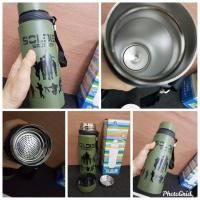 ราคา กระติกน้ำสุญญากาศ สีเขียวทหาร 650 ml มีที่กรองใบชาในตัว กระติกเก็บความร้อน เย็น กระบอกน้ำสแตนเลส กระติกน้ำสแตนเลส กระบอกน้ำสุญญากาศ กระบอกสูญญากาศ กระติกน้ำร้อน VACUMM CUP B 168 (1601308259)