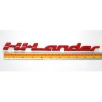 ราคา ป้าย โลโก้ Hi Lander ไฮแลนเดอร์ ติดข้างรถ สีแดง สำหรับ Isuzu D MAX 2012 2018 2019 2020 โลโก้ Hi Lander D MAX 2012 2019 ขนาด 28x2 5cm ซ้ายขวาใช้เหมือนกัน โลโก้ LOGO Hilander Hi Lander อีซูซุ ดีแม็ก 12 