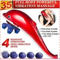 ราคา BBเครื่องนวดปลาโลมา เครื่องนวดมัลติฟังก์ชั่น บรรเทาความเมื่อยล้า Electric Dolphin Massager Back Massage Hammer Vibration Infrared Stick Roller Cervical Body Massage Handheld Multif (21178626404)