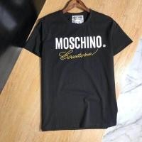 ราคา Moschino เสื้อเชิ้ตลำลองเสื้อยืดผ้าฝ้ายสำหรับทั้งหญิงและชายโลโก้โลโก้ทองด้านบน (21116010570)