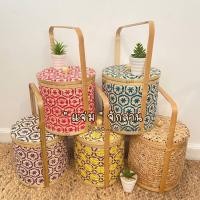 ราคา ปิ่นโต ปิ่นโตไม้ไผ่สาน ปิ่นโตสานลายพิกุล ปิ่นโตไม้ไผ่ (14639570787)