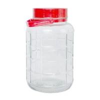 ราคา โหลแก้ว ขวดโหลบ๊วย ขวดโหลดองยา ดองผลไม้ มีหูหิ้วฝา2ชั้น ขนาด 1 2 3 4 5 8 10 12 15 20 ลิตร ฝาสีม่วง สีเทาและฝาสีแดง (23783846183)