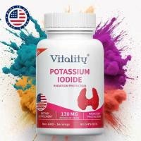 ราคา Vitality Potassium Iodide โพแทสเซียมไอโอไดด์130 มก อาหารเสริมสนับสนุนต่อมไทรอยด์แคลเซียมวิตามินและแร่ไอโอดีน 60Cps นำเข้าจากสหรัฐอเมริกา (22110109492)