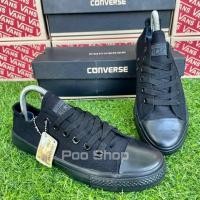 ราคา Converse คอนเวิร์ส รองเท้าผ้าใบ ใส่ได้ทั้งหญิงและชาย มีไซส์36 45 สีดำล้วน พร้อมส่ง (18879973354)