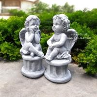 ราคา คิวปิด ตุ๊กตาปูนปั้นคิวปิด 1 คู่ คิวปิดนั่งคู่ เหมาะสำหรับตกแต่งบ้านตกแต่งสวน หน้าบ้าน คู่ล่ะ 450 บาท (22556221645)
