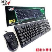 ราคา MD TECH Combo Set Keyboard Mouse USB KB111 M11 (18493053212)