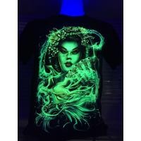 ราคา Rock chang T shirt 3D 154ลายเกอิชาเสื้อยืด เรืองแสง ผู้ชาย ไซส์ยุโรป ลายหน้า หลัง (4364102508)