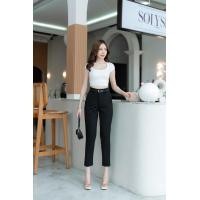 ราคา ฮิตตลอดกาลG535 กางเกงเอวสูงผ ตะขอหน้า ผ้าโรเชฟ โรเชฟแปดส่วน ขาเดฟ8ส่วน ใส่ทำงาน กางเกงผ้าโรเชฟ รับประกันเนื้อผ้าดีมาก (11485758788)