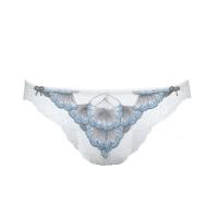 ราคา Annebra กางเกงในแอนบรา ทรงบิกินี่ Bikini ผ้าลูกไม้ สี Silver AU3 838 (1800190475)