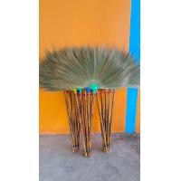 ราคา ไม้กวาดดอกหญ้าอย่างดี หนา ด้ามไม้ลาย (22009267313)