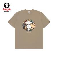 ราคา Aape เสื้อยืดแขนลำลองขาสั้นสำหรับผู้ชายเสื้อพิมพ์ลายการ์ตูนแบรนด์ร่วม SEBASTIAN SCHWAMM (18020585563)