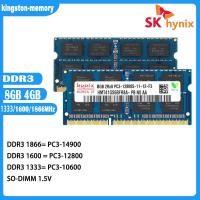ราคา Hynix แล็ปท็อป Ram DDR3 4G 8G 1066 1333 1600MHz หน่วยความจำแล็ปท็อป PC3 8500 10600 12800 14900 1 5V SODIMM 204pin หน่วยความจำสำหรับโน้ตบุ๊คใหม่ (16401070422)