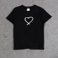 ราคา เสื้อยืดผ้าฝ้ายแขนสั้นพิมพ์ลายใหม่100 Agnes B (23616890616)