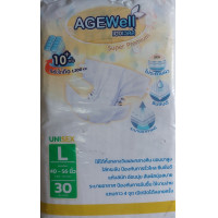 ราคา ผ้าอ้อม ผู้ใหญ่ สูงอายุ เอจเวลล์ Agewell 30 ชิ้น (21463229636)