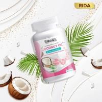 ราคา RIDA COCONUT OIL น้ำมันมะพร้าวสกัดเย็นผสมคอลลาเจนจากญี่ปุ่นและวิตามิน 1 กระปุก ปริมาณ 60 แคปซูล (16397012072)