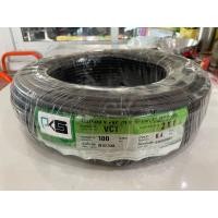 ราคา สายไฟ VCT ยี่ห้อ PKS มีมอก ขนาด 2x1 sq mm ความยาว 10 100 ม (23412937277)