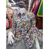 ราคา เสื้อลายดอกแขนกระดิ่งลายดอกลีลาวดีเสื้อทองกวาวลายดอกแขนตุ๊กตา เสื้อแฟชั่นย้อนยุคหญิง เสื้อรำวงย้อนยุค เสื้อลายดอกตรีมงานวัด (23794112277)