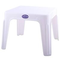 ราคา โต๊ะข้าง โต๊ะเคียง โต๊ะสนาม รุ่นแฟนซี ขนาด63 5 57 สูง47 cm พลาสติกเนื้อหนา แข็งแรง (24263152117)