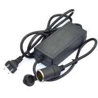 ราคา หม้อแปลงไฟฟ้า อะแดปเตอร์ช่องรถยนต์ แปลงไฟฟ้า 220V AC เป็น 12V DC กระแสไฟฟ้าอยู่ที่ 5A กำลังไฟฟ้า 60W (455223382)