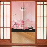 ราคา ญี่ปุ่น Ukiyoe ภาพวาดผ้าม่านห้องนั่งเล่นพาร์ทิชันผ้าม่านห้องครัวผ้าม่านตกแต่งบ้านญี่ปุ่น Noren ฮวงจุ้ยผ้าม่าน (22582357455)