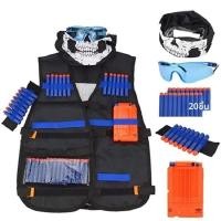 ราคา เสื้อกั๊กยุทธวิธีชุด 2 แพ็คสําหรับปืน Nerf N Strike Elite Series สําหรับชายสําหรับของเล่น Nerf ปืนเกมกลางแจ้งของเล่น (24139345593)