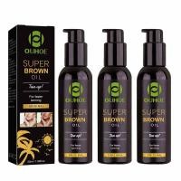 ราคา OUHOE SUPER BROWN Premium Tanning Accelerator Oil Natural Ingredients 50ml Body Darkening Essential Oil face skin care tools sunglasses Aromatherapy Home Fragrance facial oil (24422189689)