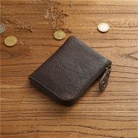ราคา กระเป๋าสตางค์หนังวัวชั้นบนแบบสั้นสำหรับผู้ชาย กระเป๋าใส่เหรียญหนังแท้แบบบางเฉียบ กระเป๋าใส่เหรียญแบบซิป กระเป๋าใส่เหรียญแฟชั่น (21492488040)