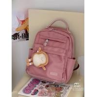 ราคา กระเป๋าเป้สะพายหลังผ้า Oxford ทรงสี่เหลี่ยมแนวตั้งสำหรับเดินทางแบบลำลองสำหรับผู้หญิง กระเป๋าใส่หนังสือสำหรับนักเรียน กระเป๋าแม่ (22285620834)