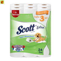 ราคา สก๊อตต์ เอ็กซ์ตร้า กระดาษชำระ ซูเปอร์จัมโบ้โรล 24 ม้วน (1194945000)