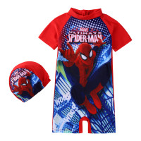 ราคา LJMOFA 2 8 ปี ชุดว่ายน้ำเด็ก ลายซุปเปอร์ฮีโร่ มีหมวกว่ายน้ำแถมฟรีทุกชุด งานเกรดพรีเมี่ยม นสไปเดอร์แมน ชุดว่ายน้ำวันพีชแขนสั้น (21347104979)