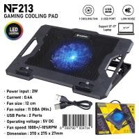 ราคา ส่งเร็ว NUBWO NF213 GAMING COOLER PAD พัดลมระบายอากาศ ระบายความร้อน โน๊ตบุ๊ค มีไฟ LED LIGHTING รองรับโน๊ตบุ๊ค 12 17 (22843410751)