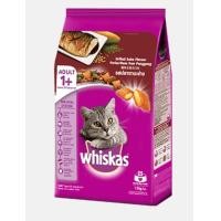 ราคา 3KG WHISKAS Dry Cat Food High Protein วิสกัส พ็อกเก็ตส์ อาหารแมว แบบเม็ด สำหรับแมวโต (21135806822)