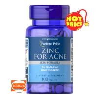 ราคา สังกะสี Puritans Pride Zinc for Acne 100 Tablets (7663408148)