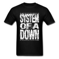 ราคา System Of A Down T Shirt Men Logo T Shirt Hip Hop Tee Fashion Black White Vintage Letter Tops Band T (24005631815)