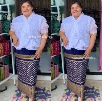 ราคา ผ้าถุงสกินนี่ สาวอวบอ้วน ลายพิกุล ทรงป้าย (22819327590)