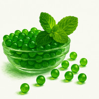 ราคา สีเขียวมินท์200 เม็ด Pudin Hara 20แผง (24278399365)