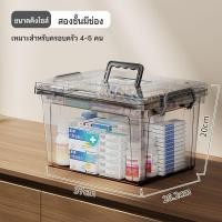 ราคา กล่องยาใหญ่ กล่องปฐมพยาบาล กล่องปฐมพยาบาล แบบพกพา วัสดุโปร่งใส วัสดุโปร่งใส อเนกประสงค์ พร้อมที่จับ จุได้เยอะ (24291732727)