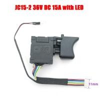 ราคา Cordless Electric Drill Dustproof Speed Control Push Button Trigger Switch MOD JC15 2 36V DC 15A 9mm 11mm Lithium drill Switch Electrical Circuitry P (20072269557)