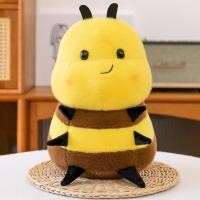 ราคา BQGRBT มีปีก ตุ๊กตาผึ้งผ้ากำมะหยี่ ของเล่นแมลงของเล่น ตุ๊กตาสัตว์ยัดไส้ ปลั๊กรูปผึ้ง ผึ้งน้อยปุย คาวาอิ ตุ๊กตาผึ้งยัดไส้ ของขวัญวันเกิดของขวัญ (24511190069)