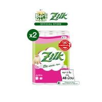 ราคา 2 แพ็ก ซิลค์ จัมโบ้ 24 ม้วน Bundle 2 Zilk Jumbo 24R ทิชชู๋ม้วน Toilet Tissue (8151367415)