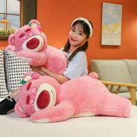 ราคา พร้อมส่ง ตุ๊กตาหมีสตอเบอร์รี่ ตุ๊กตาหมี ตุ๊กตาหมีตัวใหญ่ ขนปุย ขนาด 45 ซม หมอนตุ๊กตาหมีสตรอเบอร์รี่ ตุ๊กตาหมีชมพูกลิ่นหอม หมี วาเลนไทน์ (16407772248)