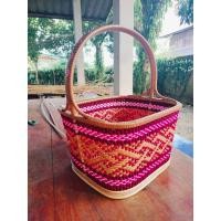 ราคา ตะกร้าหวาย ตะกร้าไปวัด ตะกร้าใส่ของ ใบใหญ่ ไซส์L (24203091549)