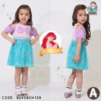 ราคา พร้อมส่งในไทย เดรสกระโปรง ชุดเจ้าหญิง ชุดลูกสาว แอเรียล เอลซ่า มินนี่ ราพันเซล เบลล์ สโนว์ไวท์ ซินเดอเลอล่า B240604139 (22240211824)