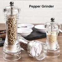 ราคา พร้อมกล่อง ที่บดพริกไทย ที่บดพริกไทยอะคริลิค ขวดบดพริกไทย Spice Salt Pepper Grinder เกลือ เครื่องเทศ แกนบดเซรามิก ขวดบดพริกไทย Pepper Mills Kitchen Tools (13004315502)
