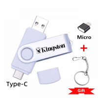 ราคา 2TB Flash Drive 3 in 1 OTG USB Type C Micro Flash Memory Drive2 0 3 0 1TB 2TB Pendrive High Speed Mobile Phone PC (24362256243)